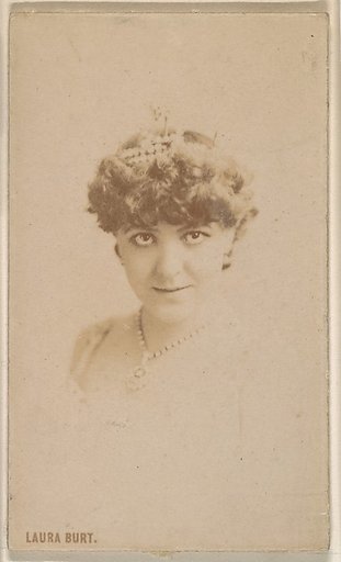 Laura Burt, from the Actresses series (N246), Type 1, issued by Kinney Brothers to promote Sporting Extra Cigarettes