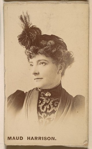Maud Harrison, from the Actresses series (N246), Type 1, issued by Kinney Brothers to promote Sporting Extra Cigarettes