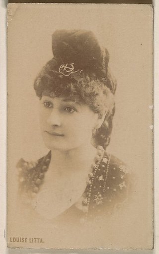 Louise Litta, from the Actresses series (N246), Type 1, issued by Kinney Brothers to promote Sporting Extra Cigarettes