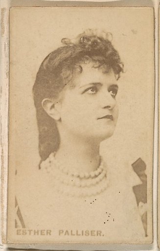 Esther Palliser, from the Actresses series (N246), Type 1, issued by Kinney Brothers to promote Sporting Extra Cigarettes