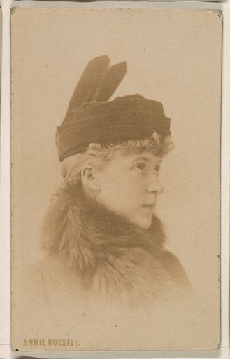 Annie Russell, from the Actresses series (N246), Type 1, issued by Kinney Brothers to promote Sporting Extra Cigarettes