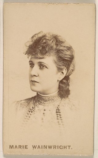 Marie Wainwright, from the Actresses series (N246), Type 1, issued by Kinney Brothers to promote Sporting Extra Cigarettes