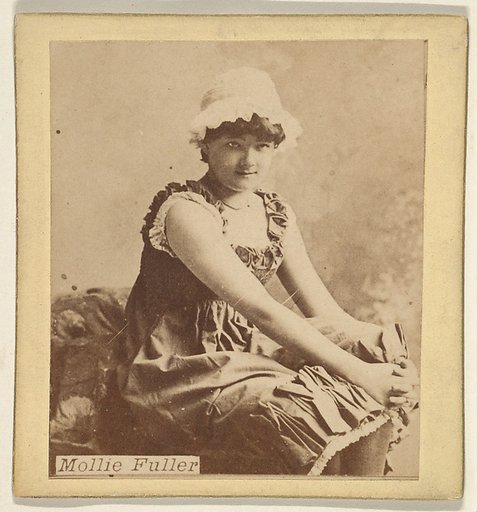 Mollie Fuller, from the Actresses series (N246), Type 2, issued by Kinney Brothers to promote Sporting Extra Cigarettes