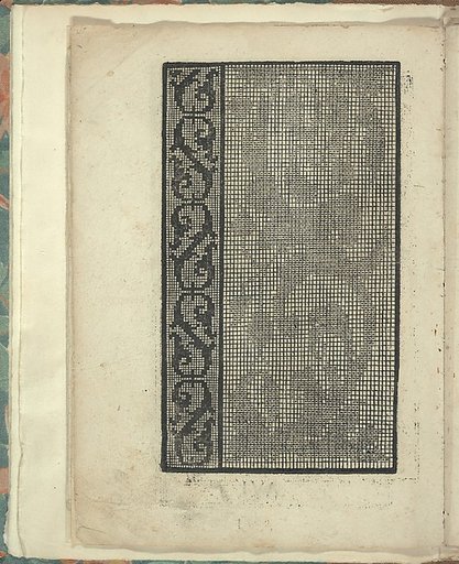 Opera Nova Universali intitulata Corona di racammi, page 6 (verso)