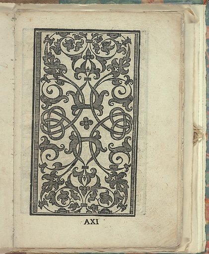 Opera Nova Universali intitulata Corona di racammi, page 11 (recto)