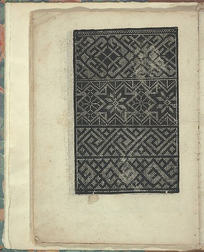 Opera Nova Universali intitulata Corona di racammi, page 13 (verso)