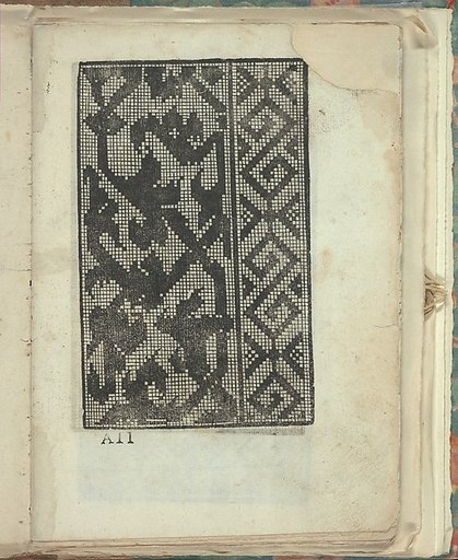 Opera Nova Universali intitulata Corona di racammi, page 14 (recto)