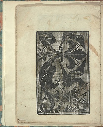 Opera Nova Universali intitulata Corona di racammi, page 15 (verso)