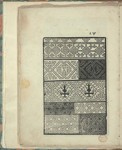 Opera Nova Universali intitulata Corona di racammi, page 17 (verso)
