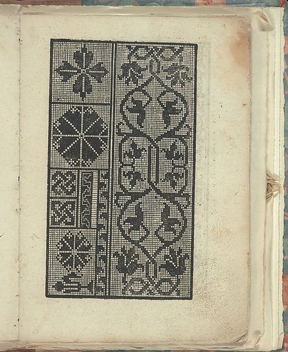 Opera Nova Universali intitulata Corona di racammi, page 18 (recto)