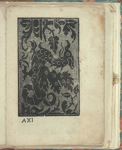 Opera Nova Universali intitulata Corona di racammi, page 23 (recto)