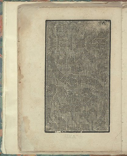 Opera Nova Universali intitulata Corona di racammi, page 27 (verso)