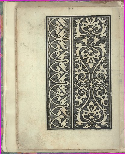 Opera Nova Universali intitulata Corona di racammi, page 36 (verso)