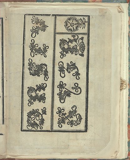 Opera Nova Universali intitulata Corona di racammi, page 38 (recto)