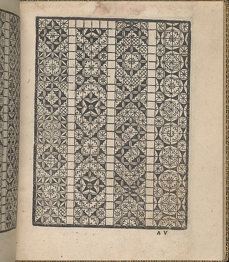 Giardineto novo di punti tagliati et gropposi per exercitio & ornamento delle donne (Venice 1554), page 3 (verso)