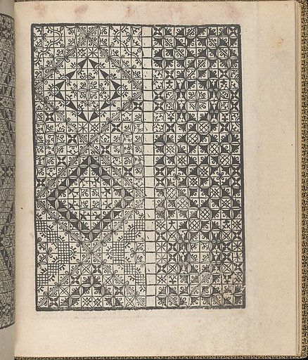 Giardineto novo di punti tagliati et gropposi per exercitio & ornamento delle donne (Venice 1554), page 9 (verso)