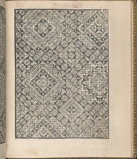 Giardineto novo di punti tagliati et gropposi per exercitio & ornamento delle donne (Venice 1554), page 10 (recto)