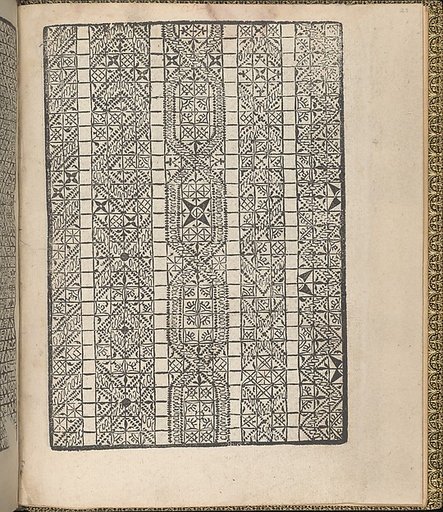 Giardineto novo di punti tagliati et gropposi per exercitio & ornamento delle donne (Venice 1554), page 12 (verso)