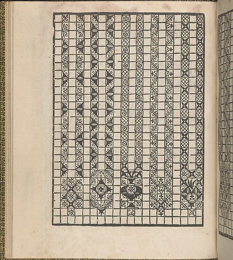 Giardineto novo di punti tagliati et gropposi per exercitio & ornamento delle donne (Venice 1554), page 14 (verso)
