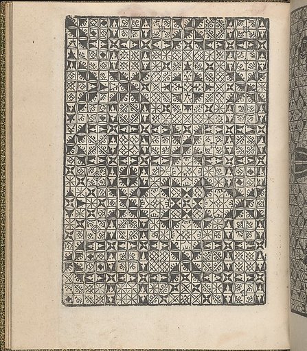 Giardineto novo di punti tagliati et gropposi per exercitio & ornamento delle donne (Venice 1554), page 18 (verso)