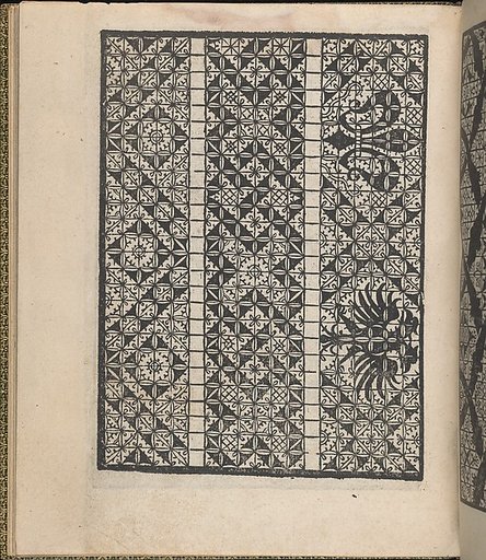 Giardineto novo di punti tagliati et gropposi per exercitio & ornamento delle donne (Venice 1554), page 19 (verso)