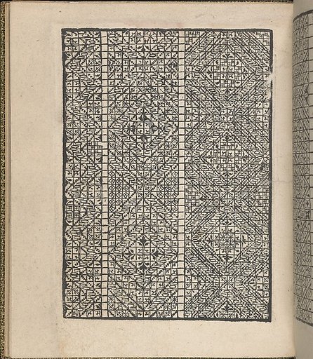 Giardineto novo di punti tagliati et gropposi per exercitio & ornamento delle donne (Venice 1554), page 21 (verso)