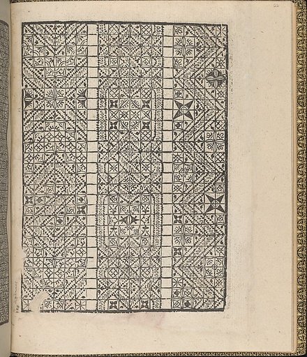 Giardineto novo di punti tagliati et gropposi per exercitio & ornamento delle donne (Venice 1554), page 22 (recto)