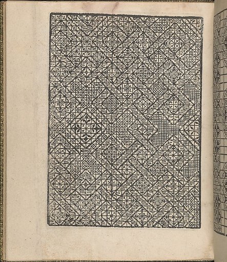 Giardineto novo di punti tagliati et gropposi per exercitio & ornamento delle donne (Venice 1554), page 23 (verso)