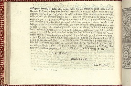 Corona delle Nobili et Virtuose Donne: Libro I-IV, page 58 (verso)