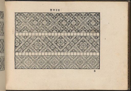 La Vera Perfettione del Disegno di varie sorti di recami, page 9 (recto)