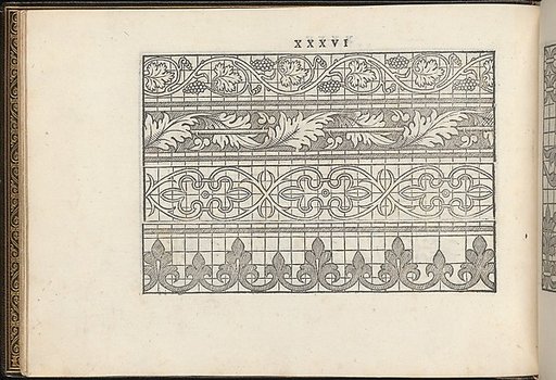 La Vera Perfettione del Disegno di varie sorti di recami, page 18 (verso)