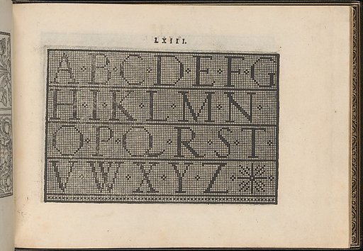 La Vera Perfettione del Disegno di varie sorti di recami, page 32 (recto)