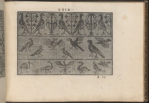 La Vera Perfettione del Disegno di varie sorti di recami, page 35 (recto)