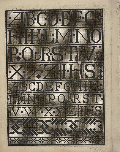 Libbretto nouellamete composto per maestro Domenico da Sera...lauorare di ogni sorte di punti, page 14 (verso)