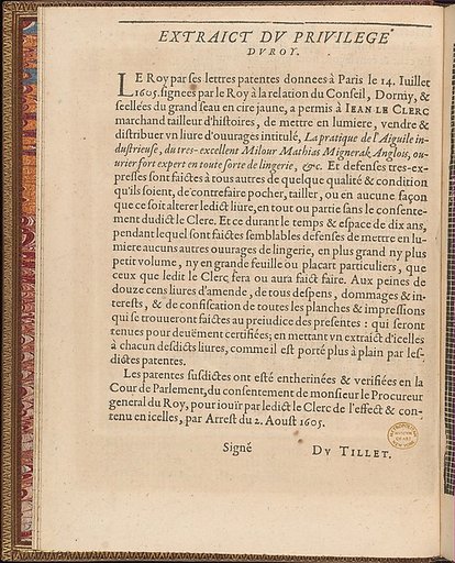 La Pratique de l'Aiguille, page 4 (verso)