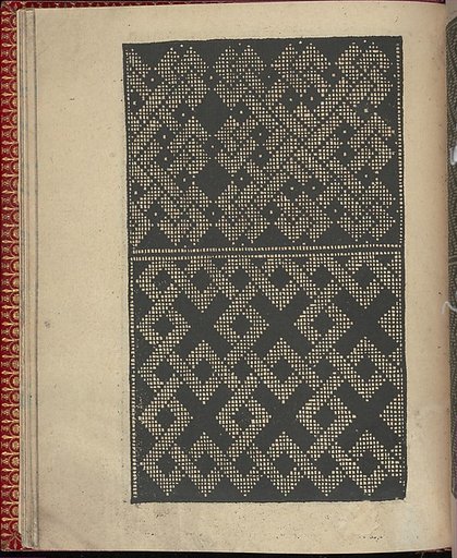 Ce est ung tractat de la noble art de leguille ascavoir ouvraiges de spaigne... page 9 (recto)