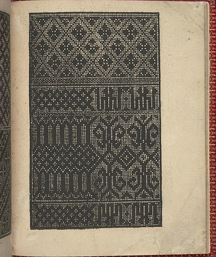Ce est ung tractat de la noble art de leguille ascavoir ouvraiges de spaigne... page 18 (recto)