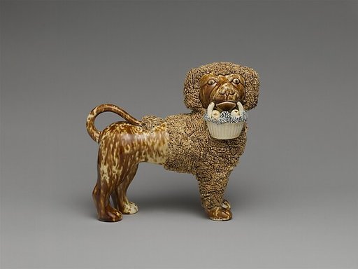 Standing poodle