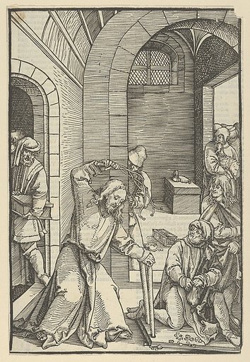 Christ Purifying the Temple, from Speculum passionis domini nostri Ihesu Christi