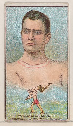William Muldoon, Champion Grœco Roman Wrestler, from the Champions of Games and Sports series (N184, Type 2) issued by W.S. Kimball & Co.