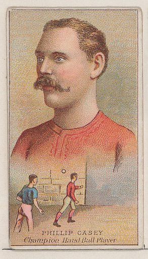 Phillip Casey, Champion Handball Player, from the Champions of Games and Sports series (N184, Type 2) issued by W.S. Kimball & Co.