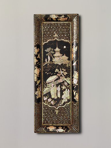 Tray with inlay