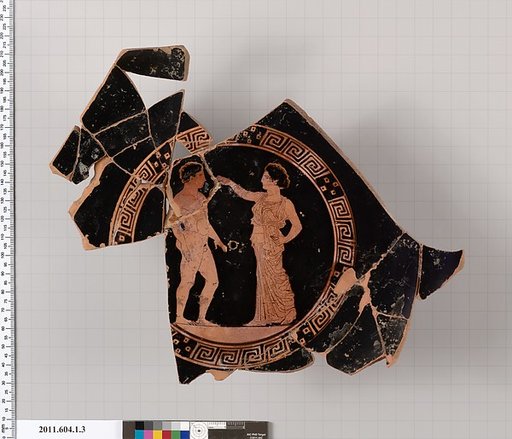 Terracotta kylix (drinking cup)