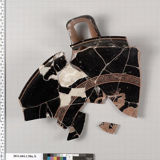 Terracotta fragments of a kylix (drinking cup)