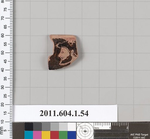 Terracotta rim fragment of a kylix (drinking cup)