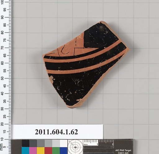 Terracotta fragment of a kylix (drinking cup)