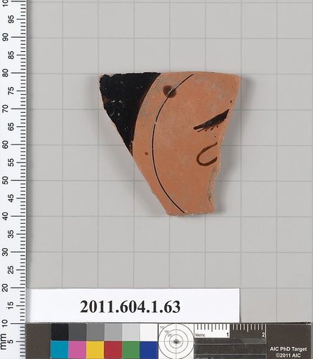 Terracotta fragment of a kylix (drinking cup)