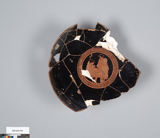 Terracotta fragment of a kylix (drinking cup)