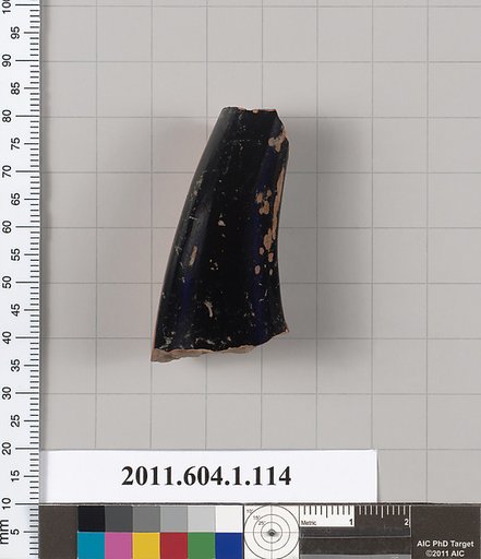 Terracotta fragment of a kylix (drinking cup)