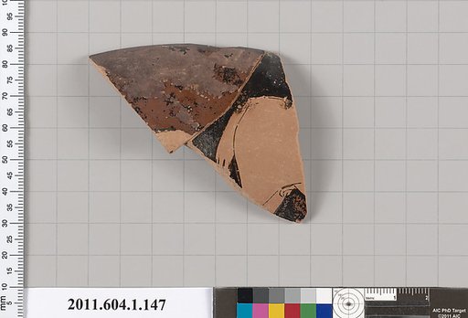Terracotta rim fragment of a kylix (drinking cup)